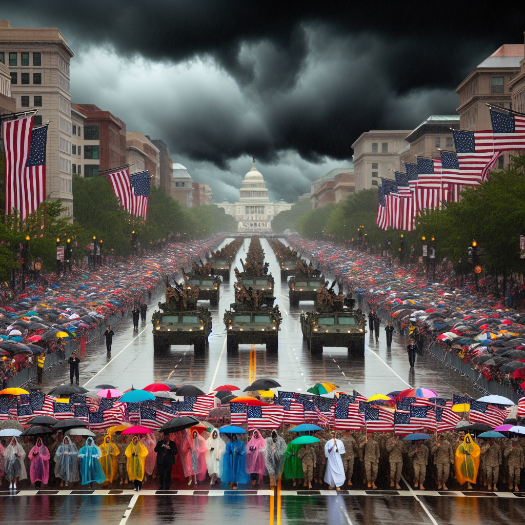 Stormy Skies Threaten Trump’s Grand Military Parade